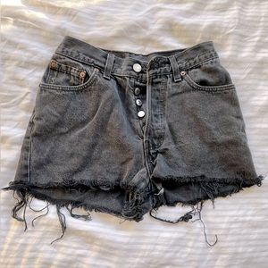 vintage black levi shorts